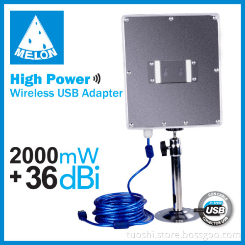 High power 2000mW Outdoor wifi usb adapter Melon N9 support soft AP hotspot share